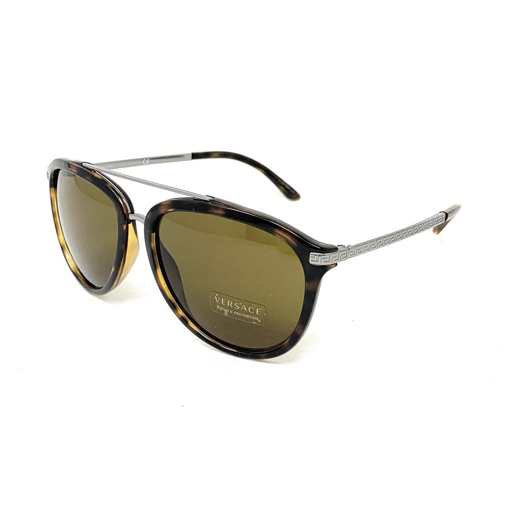 VERSACE Men's Sunglasses VE 4299 108/73 Havana / Dark Brown 58mm